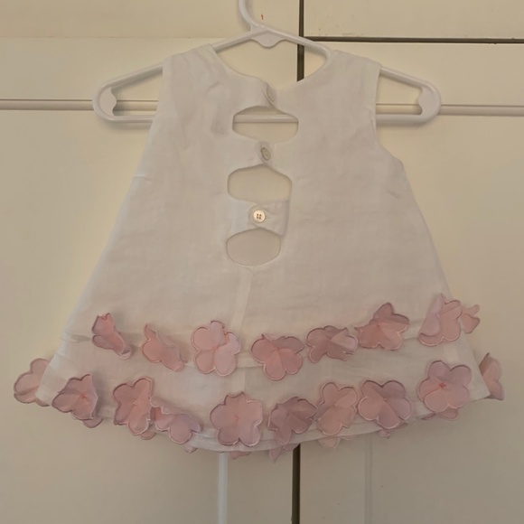 Baby Girl Linen Dress and Bloomers by Empress Baby - Picture 2 of 4